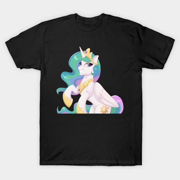 Princess Celestia T-Shirt by RaspberryStudios